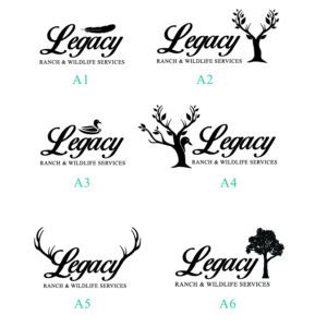 Legacy Ranch & Wildlife Services Logo Drafts